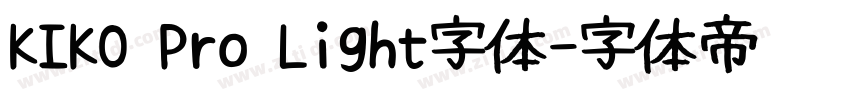 KIKO Pro Light字体字体转换